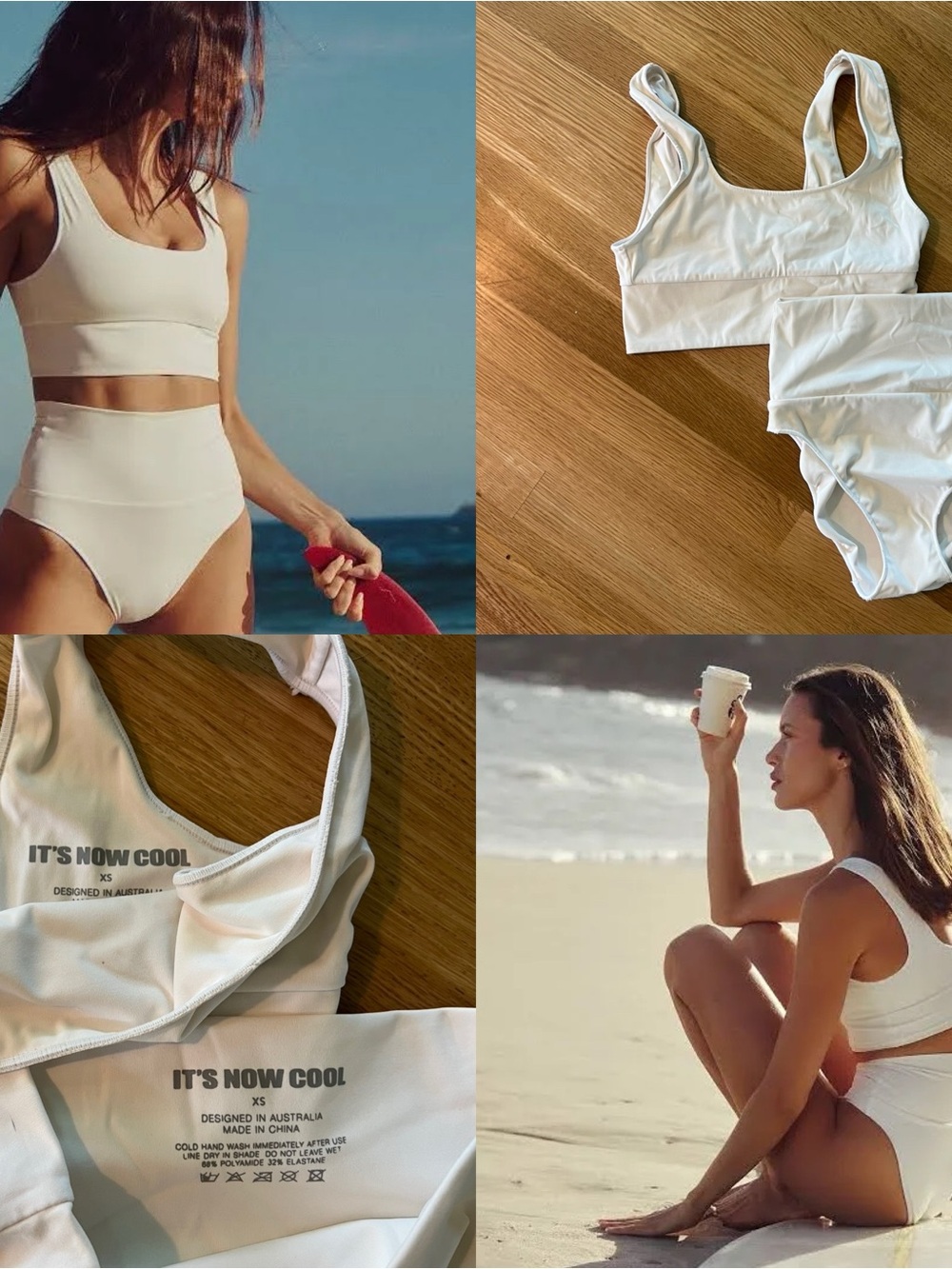 It's Now Cool White CONTOUR Bikini Set